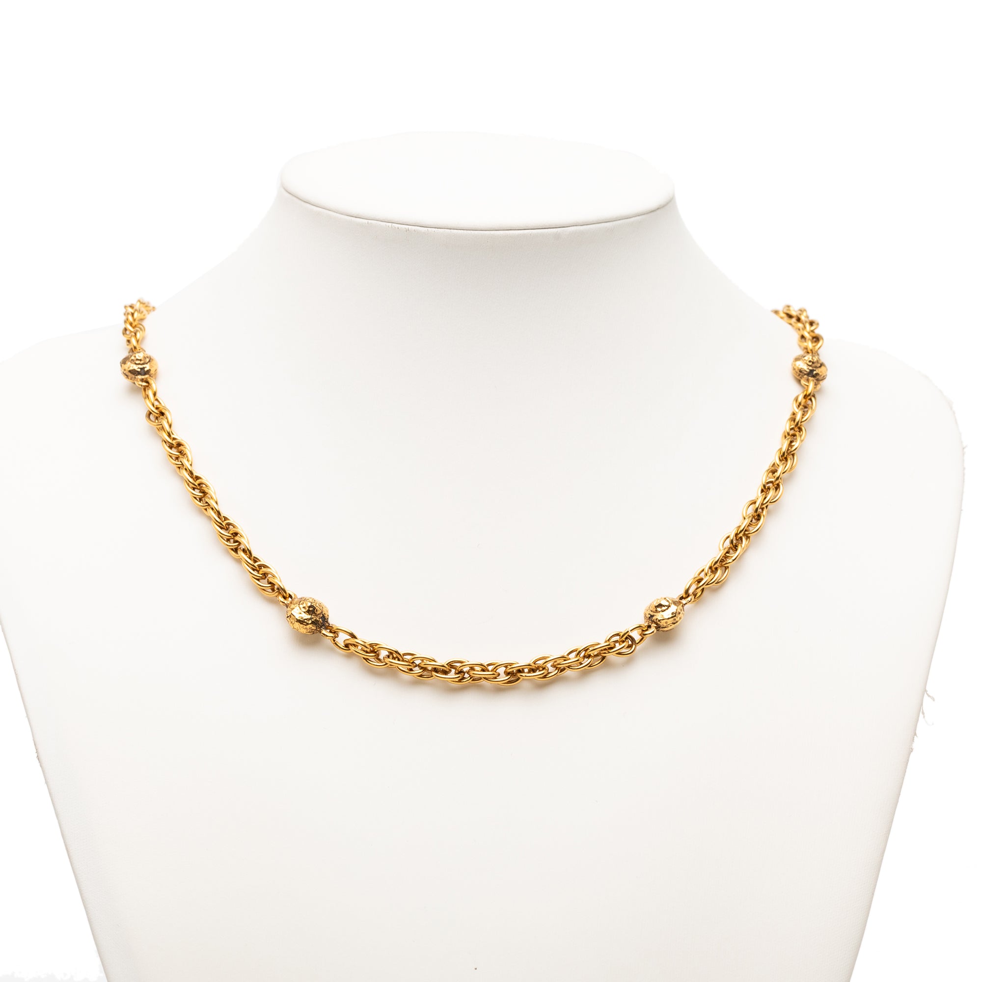 Gold Plated Ball Charms Necklace - Image 5