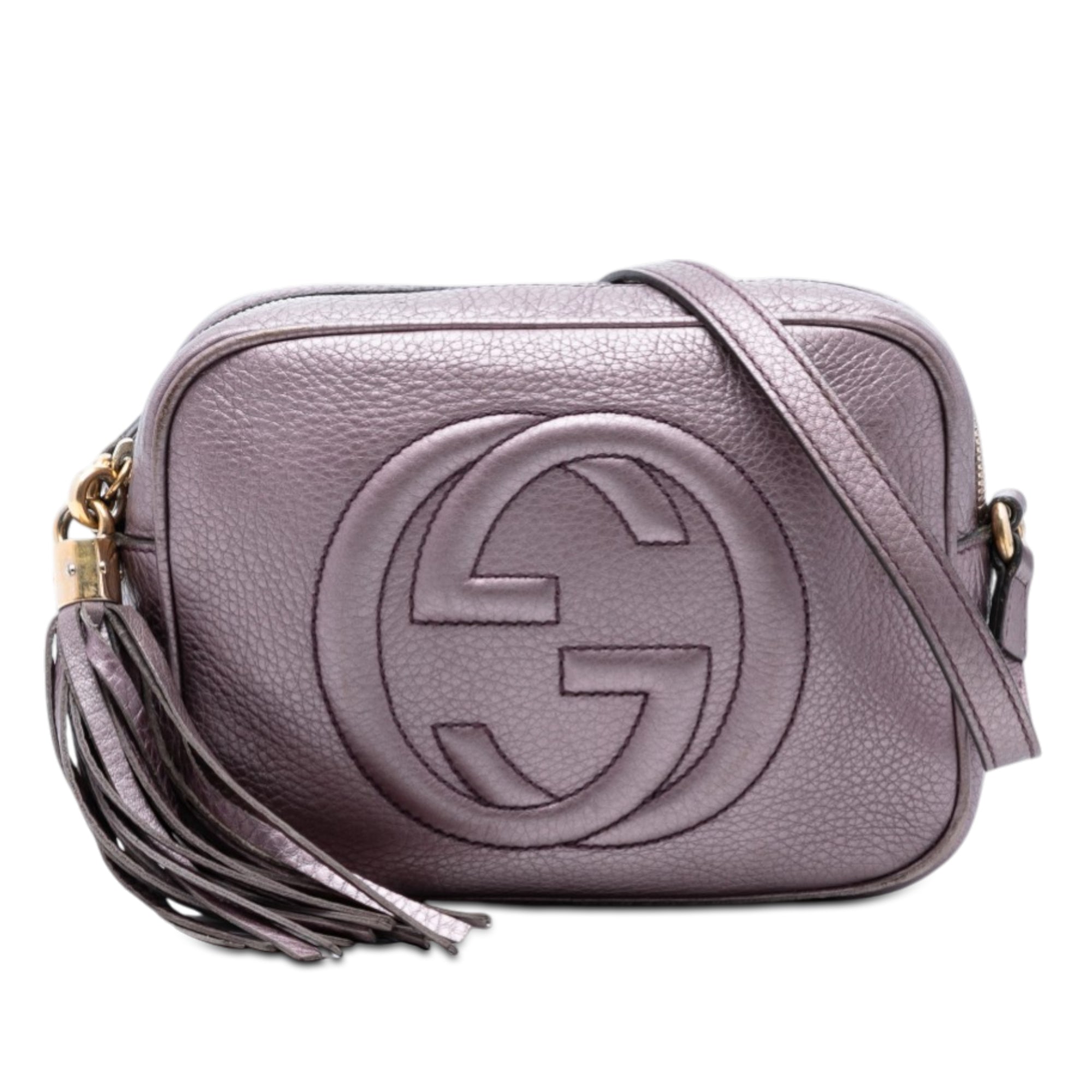 Metallic Leather Soho Disco Crossbody - Image 1