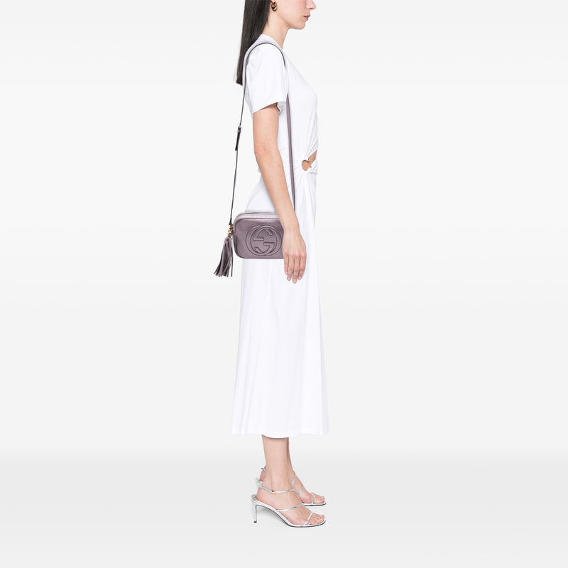 Metallic Leather Soho Disco Crossbody - Image 7