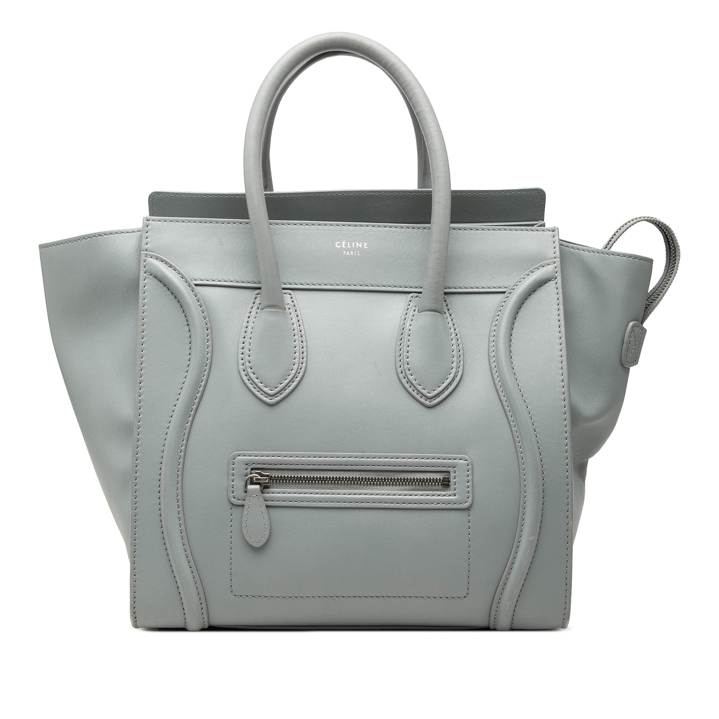 Mini Leather Luggage Tote - Image 1