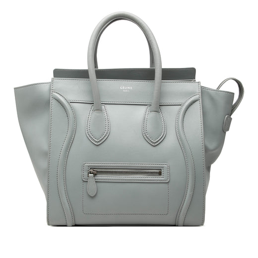 Mini Leather Luggage Tote - Image 1