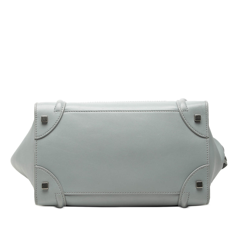 Mini Leather Luggage Tote - Image 3