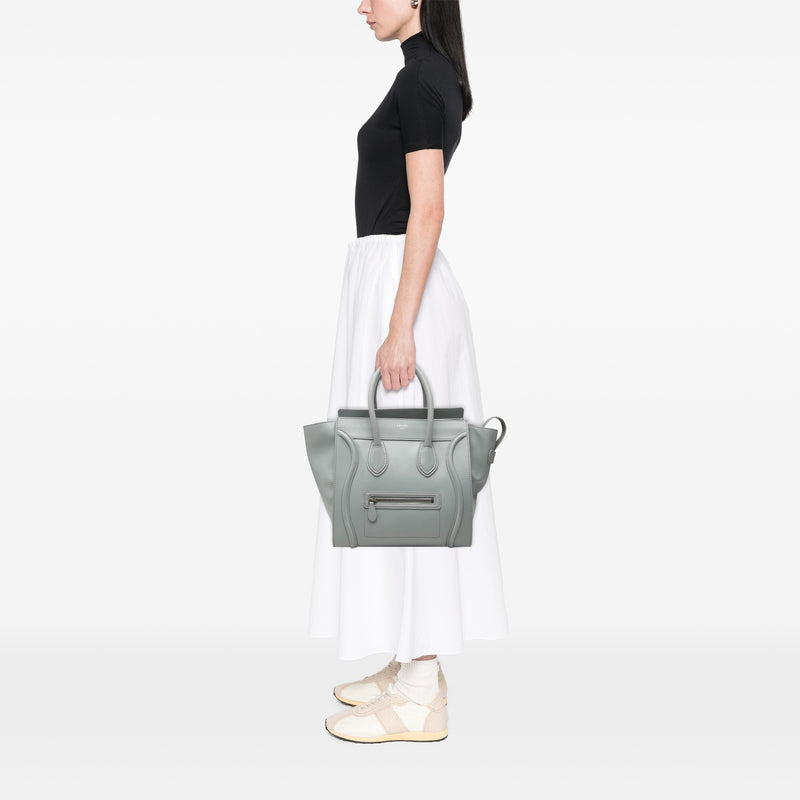 Mini Leather Luggage Tote - Image 6
