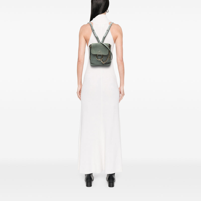 Medium Calfskin and Suede Faye Backpack - Image 6