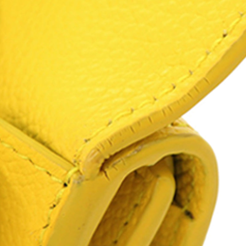Grained Leather Trifold Small Wallet - Image 19