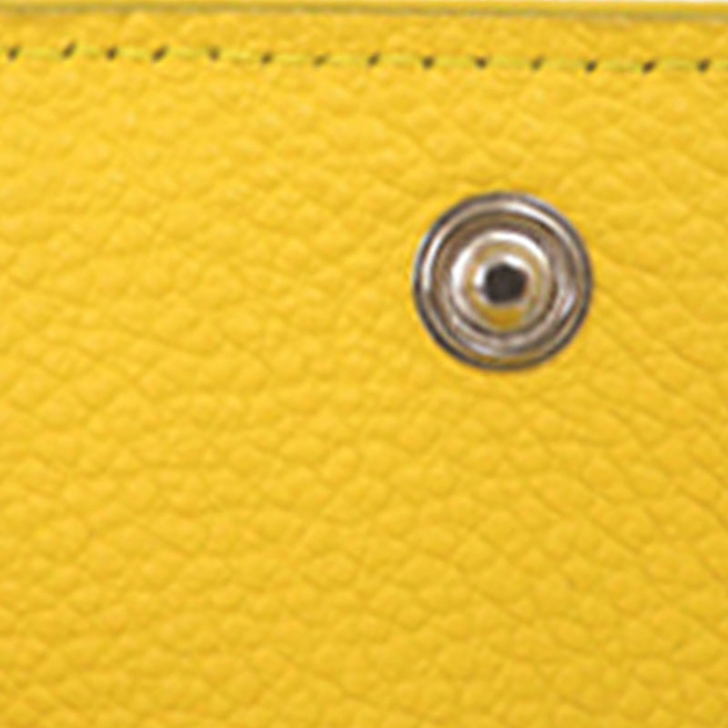Grained Leather Trifold Small Wallet - Image 23
