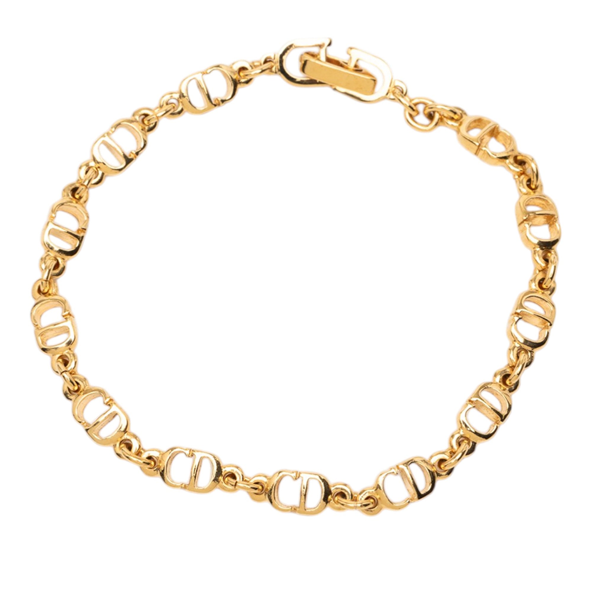 Gold Plated CD Logo Bracelet - Image 1