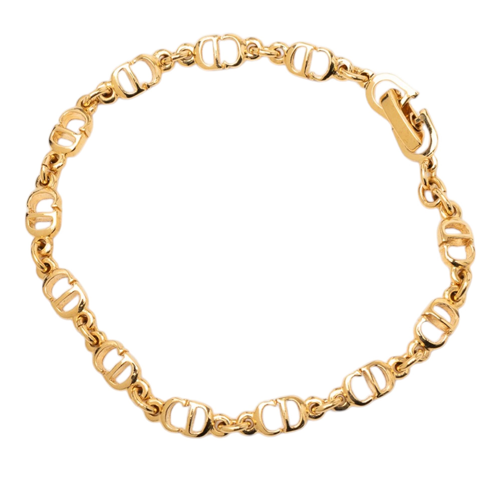 Gold Plated CD Logo Bracelet - Image 2