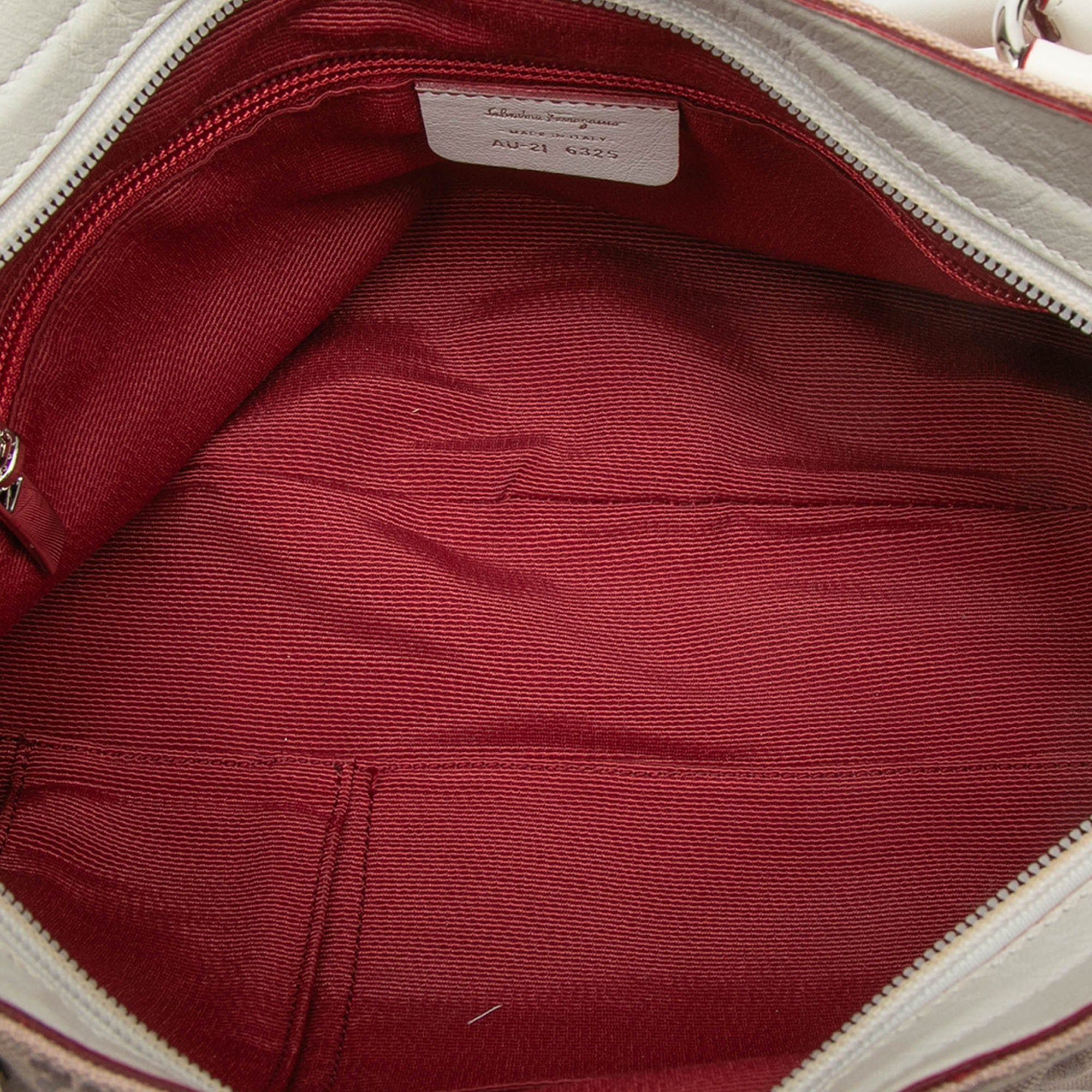 Gancini Canvas Marisa Handbag - Image 4