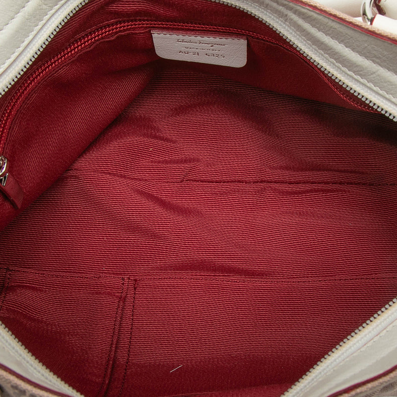 Gancini Canvas Marisa Handbag - Image 4