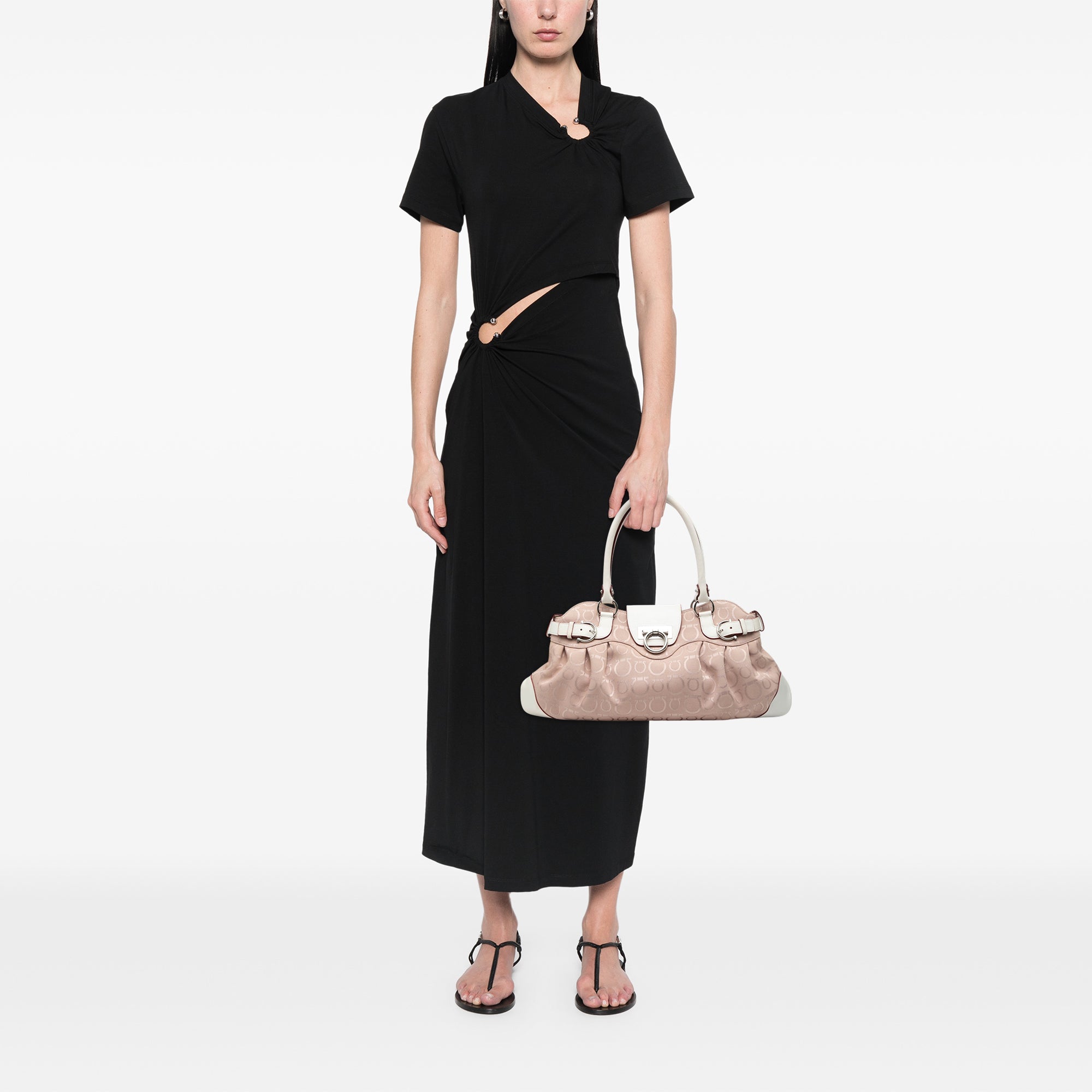 Gancini Canvas Marisa Handbag - Image 6