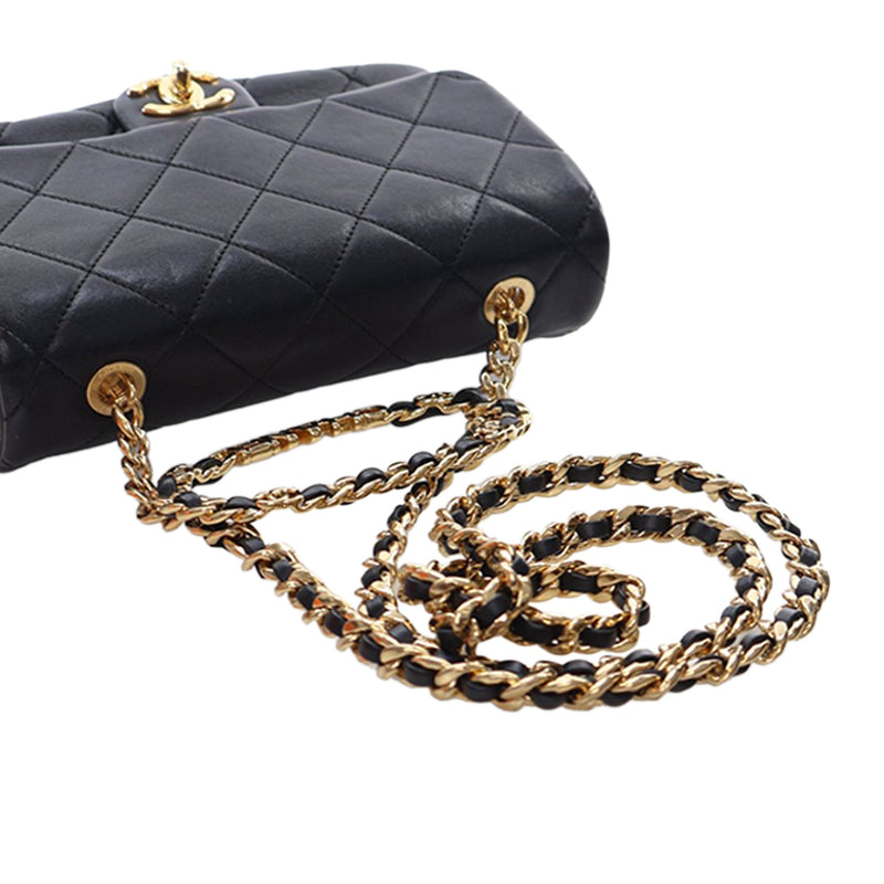Small Quilted Lambskin Round Top Handle Flap - Image 13