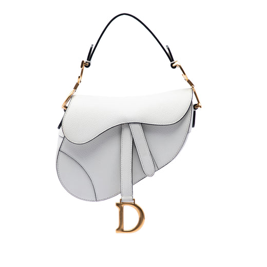 Mini Grained Calfskin Saddle Bag - Image 1