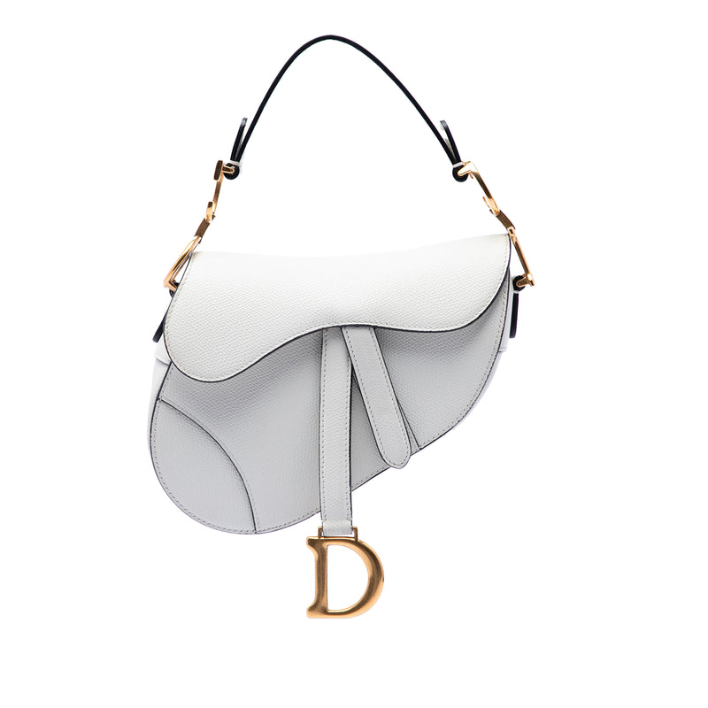 Mini Grained Calfskin Saddle Bag
