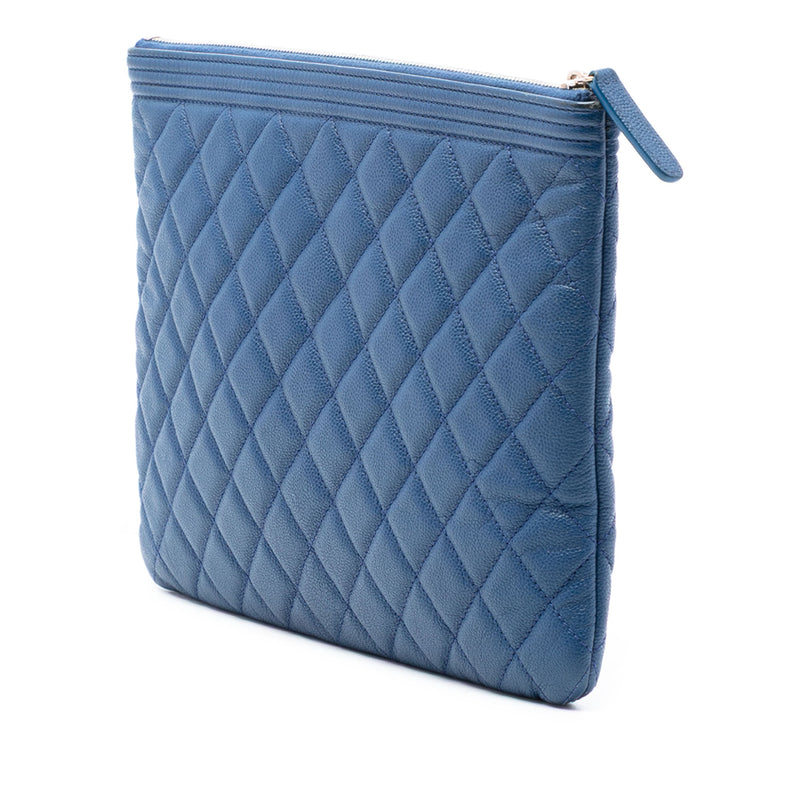 Medium Quilted Caviar Boy O Case Clutch - Image 2