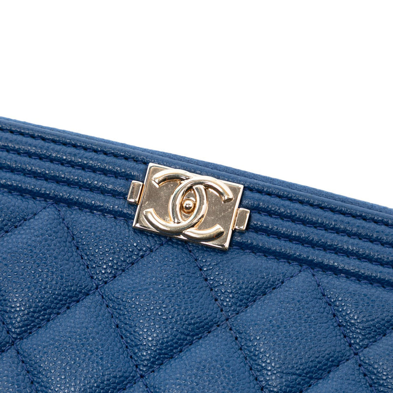 Medium Quilted Caviar Boy O Case Clutch - Image 6