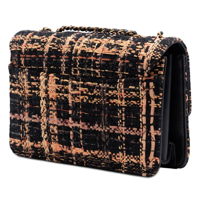 Medium Quilted Tweed Beauty Lock Flap - Image 2