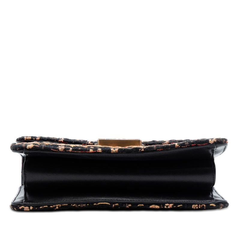 Medium Quilted Tweed Beauty Lock Flap - Image 3