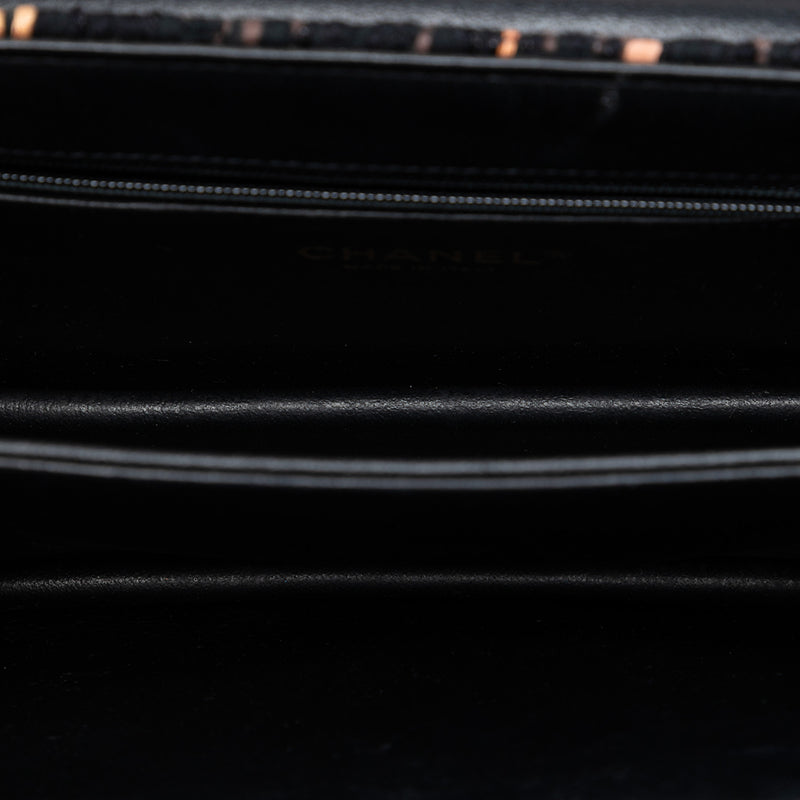 Medium Quilted Tweed Beauty Lock Flap - Image 4