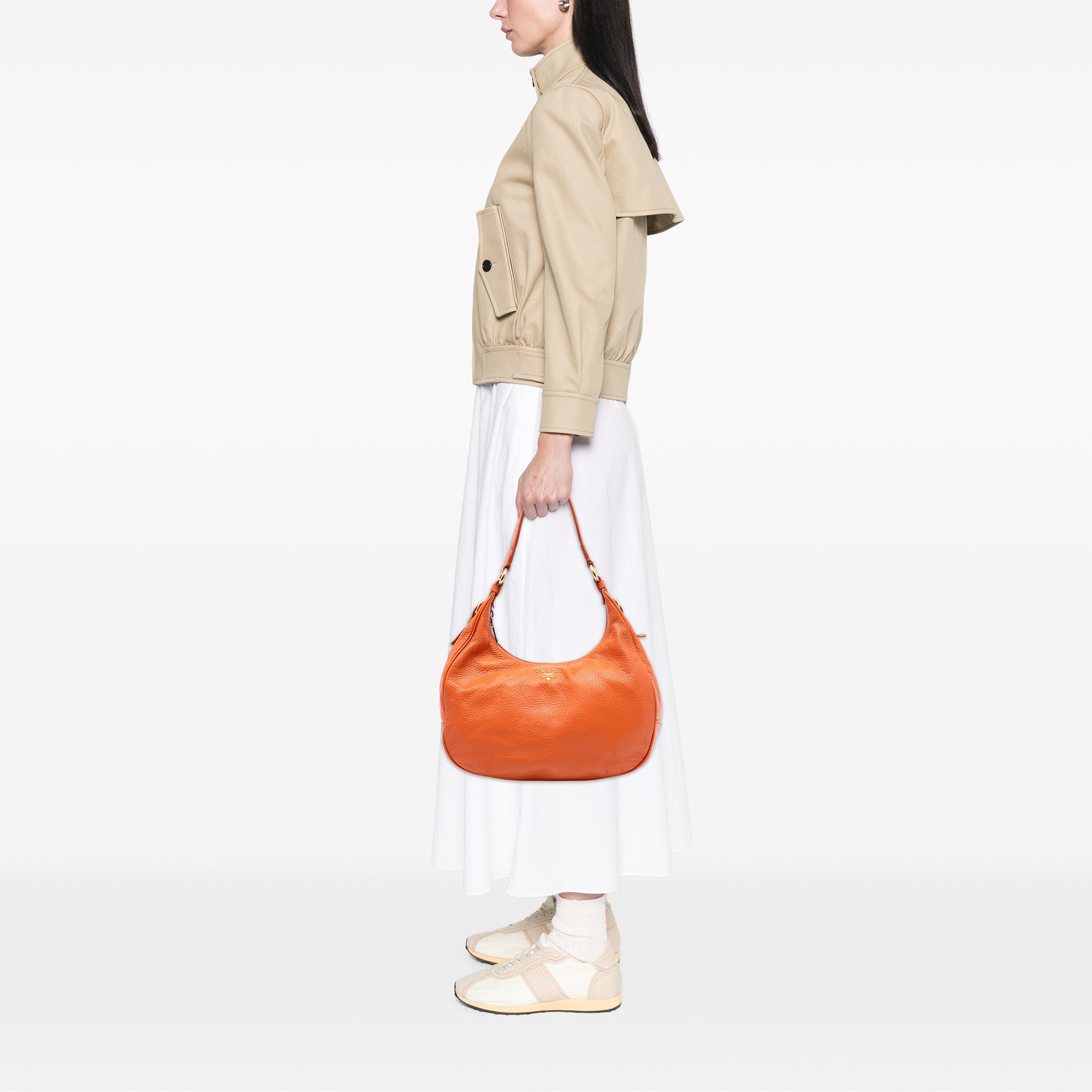 Vitello Daino Zip Top Hobo - Image 6