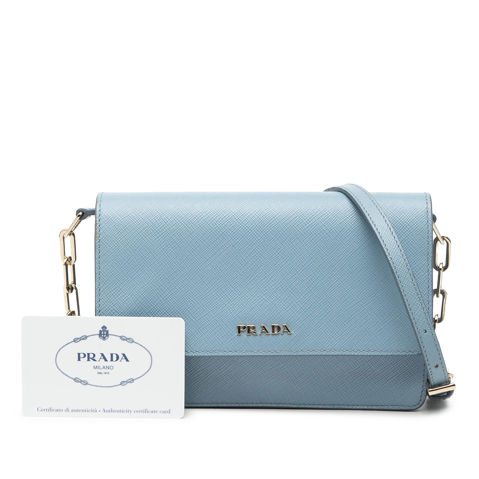 Saffiano Lux Wallet On Chain - Image 7