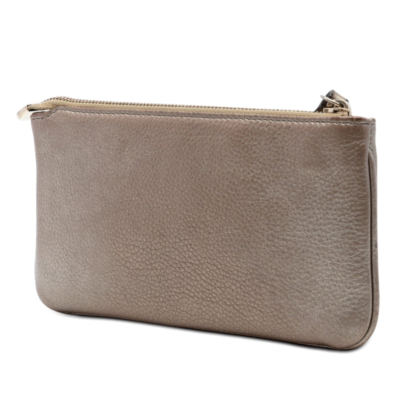 Metallic Calfskin Soho Wristlet Pouch - Image 2
