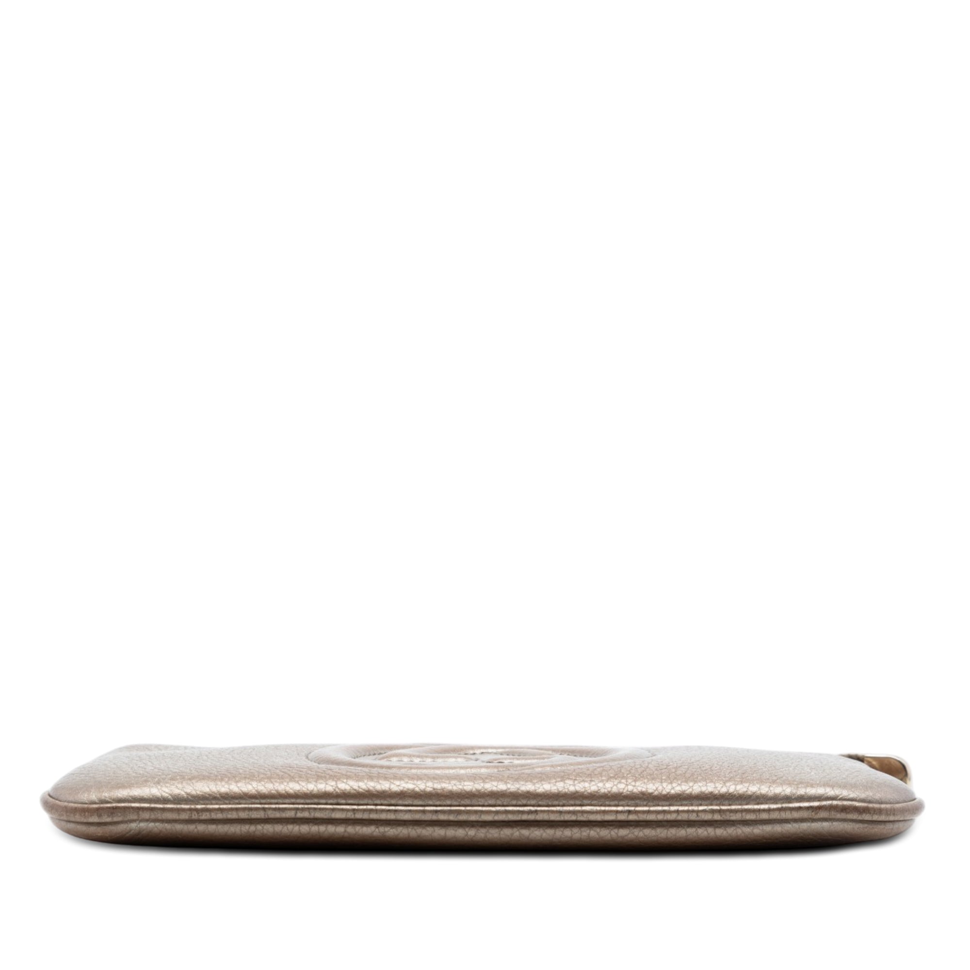 Metallic Calfskin Soho Wristlet Pouch - Image 3