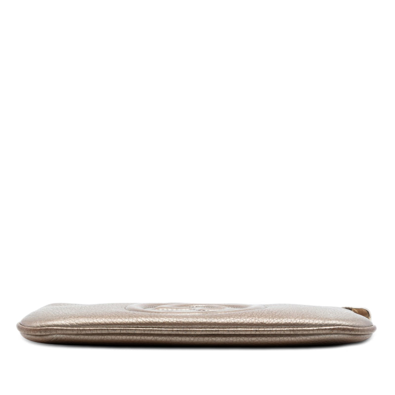 Metallic Calfskin Soho Wristlet Pouch - Image 3