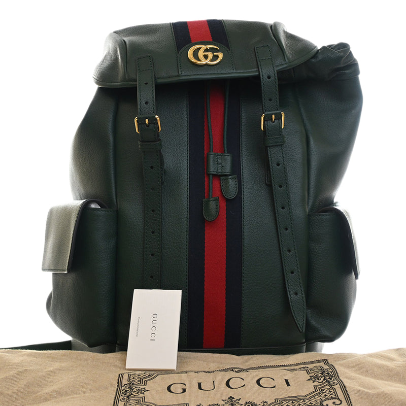 Large Calfskin Web Ophidia Backpack - Image 15
