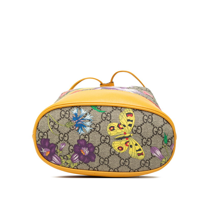 Small GG Supreme Flora Ophidia Bucket Bag - Image 3