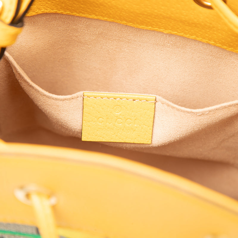 Small GG Supreme Flora Ophidia Bucket Bag - Image 5