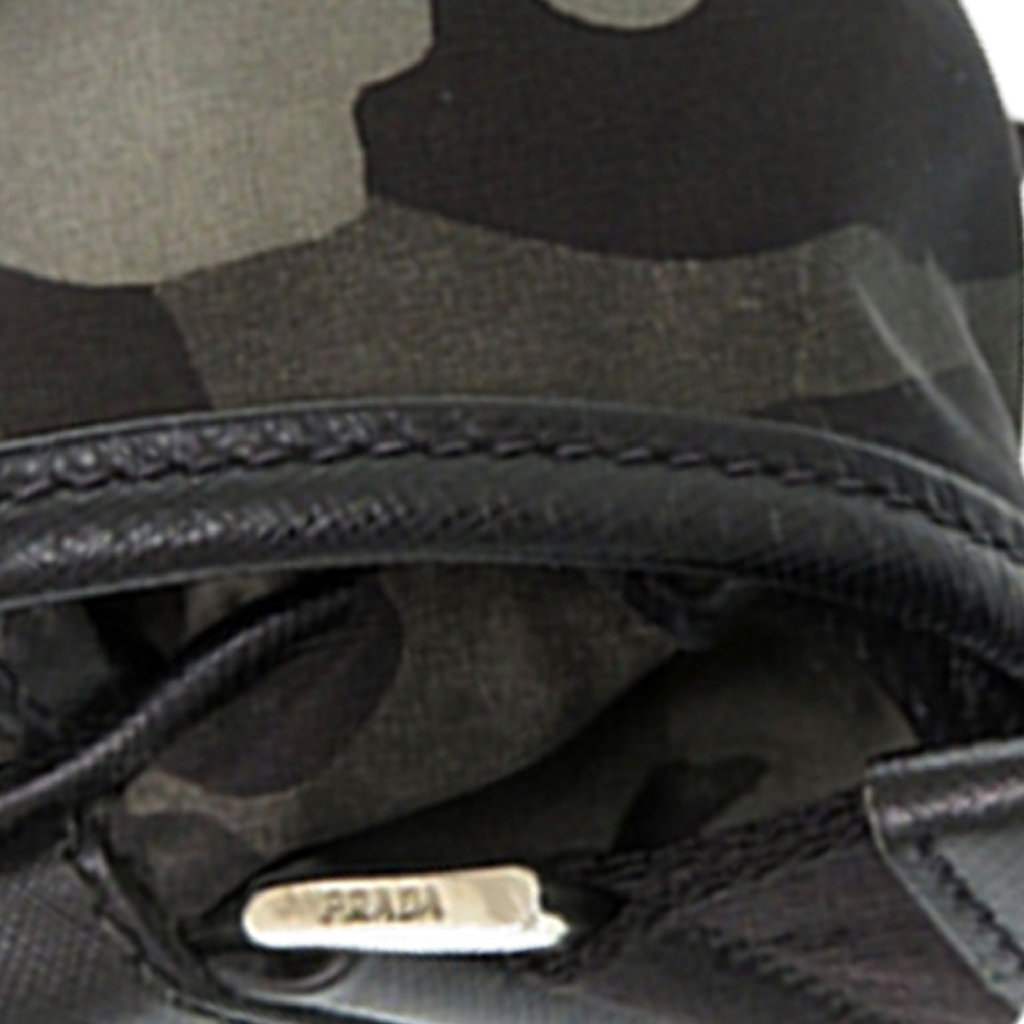 Saffiano Trimmed Tessuto Camouflage Double Buckle Messenger Bag - Image 17