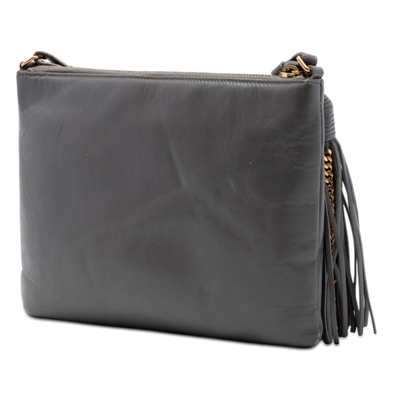 Leather Teen Monogram Crossbody - Image 2