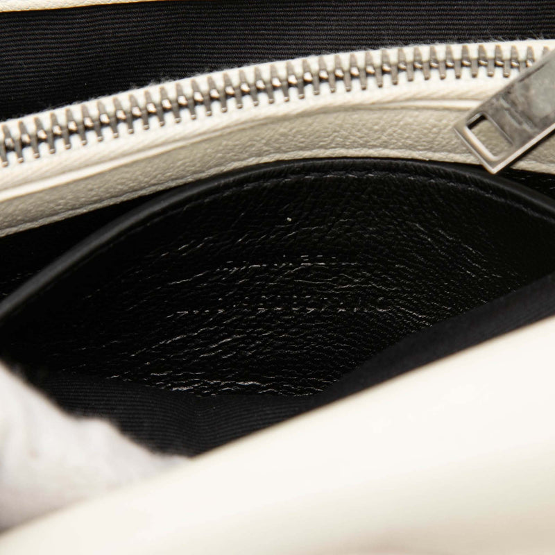 Medium Quilted Chevron Sheepskin College Satchel - Image 6