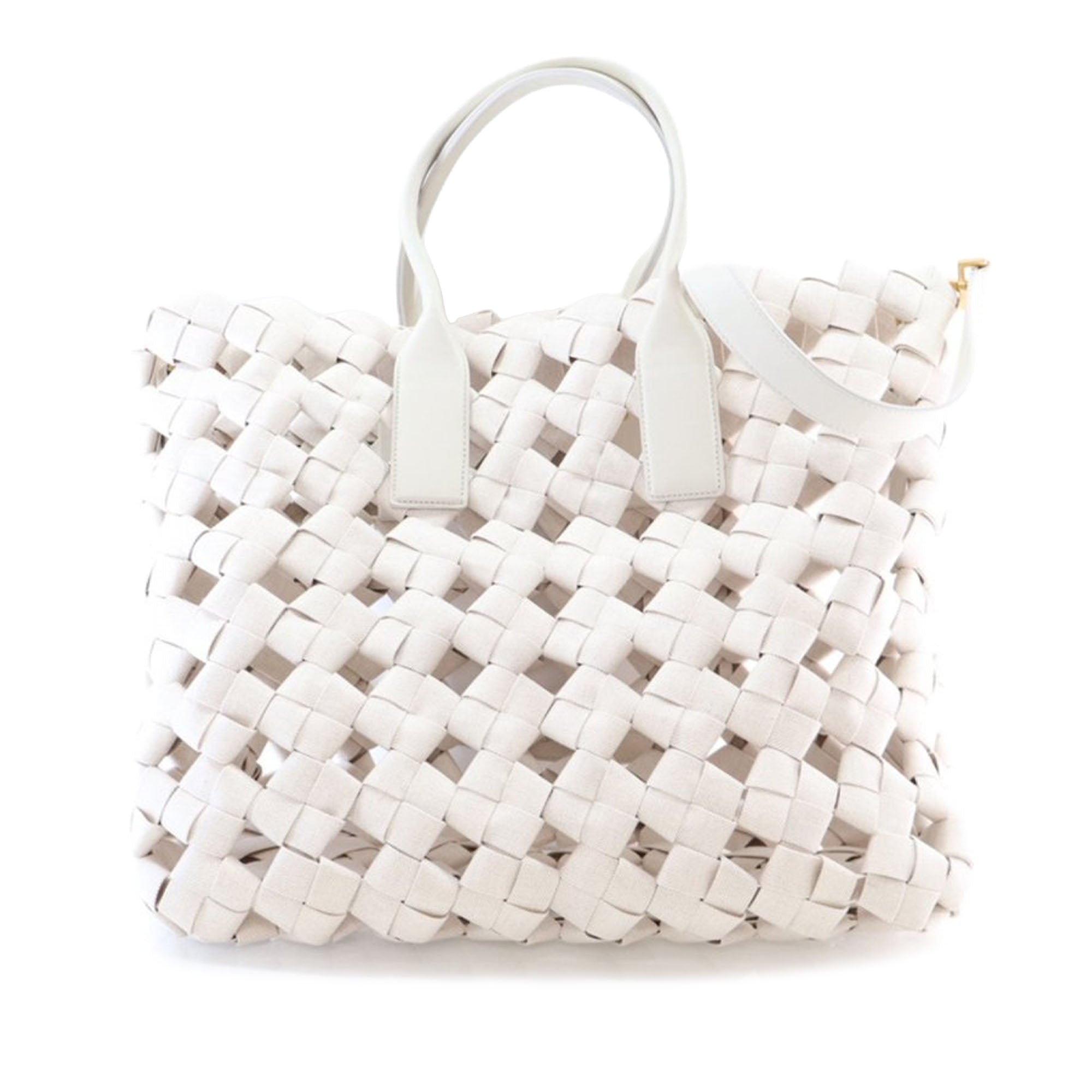 Canvas Intrecciato Hand Knotted Tote - Image 2