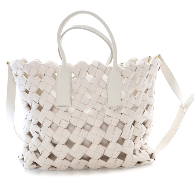 Canvas Intrecciato Hand Knotted Tote - Image 9
