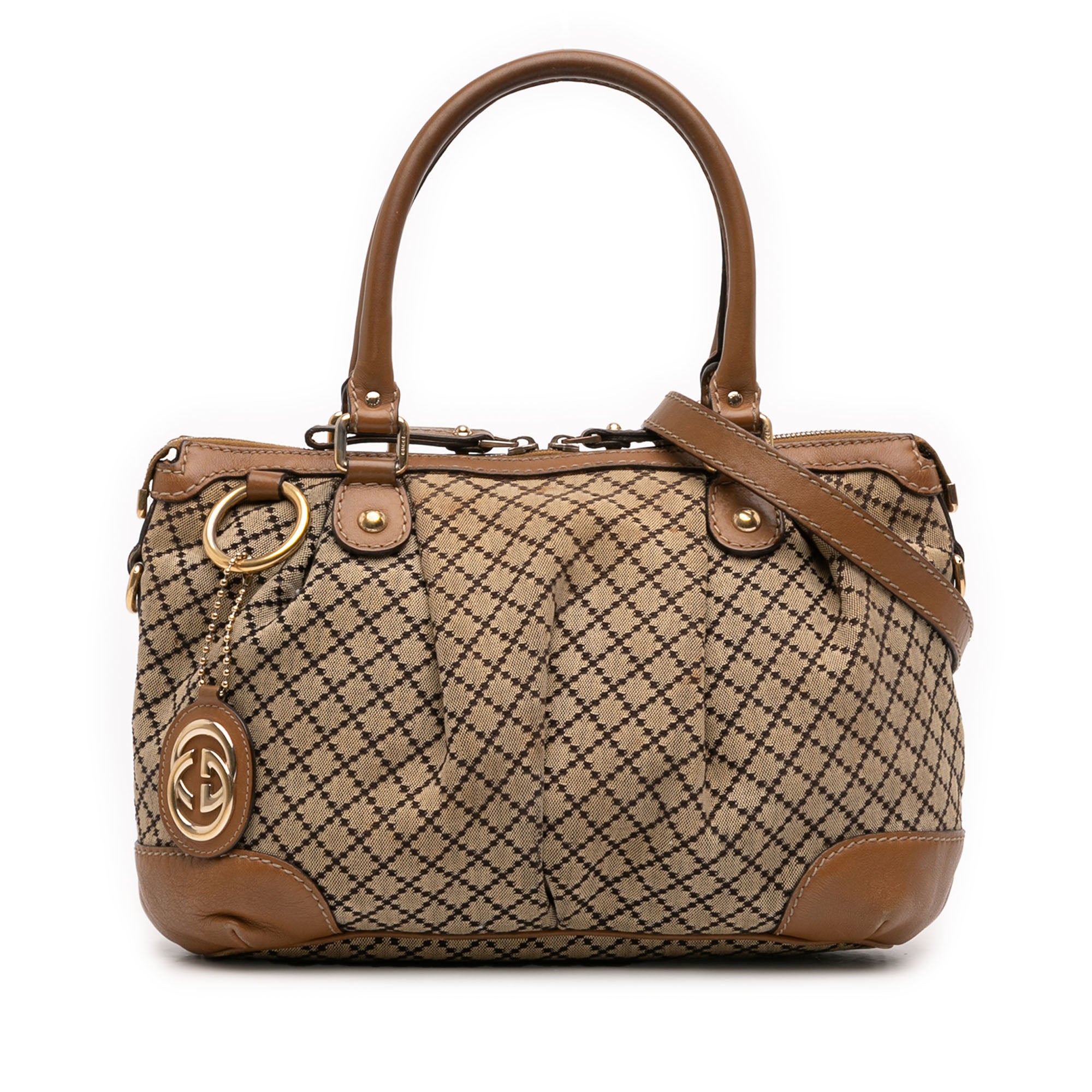 Diamante Canvas Sukey Satchel - Image 1