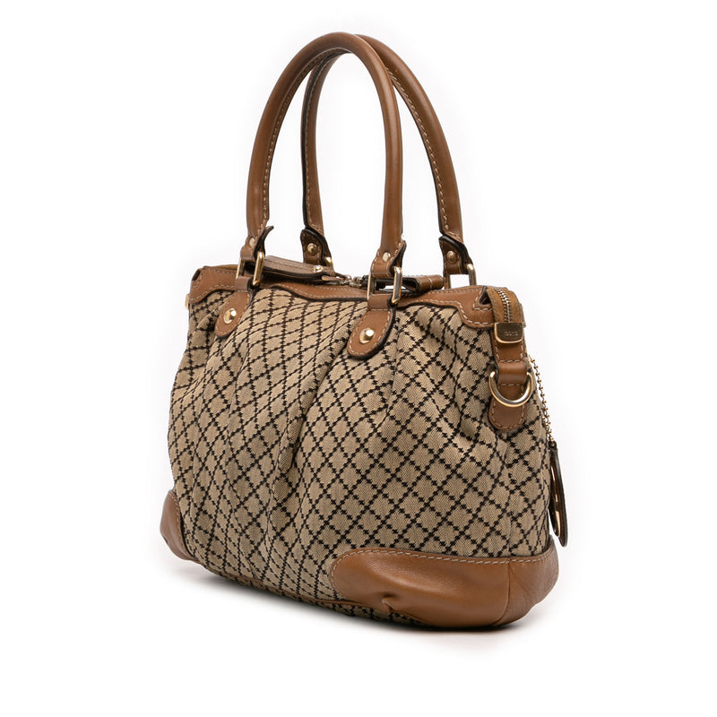 Diamante Canvas Sukey Satchel - Image 2