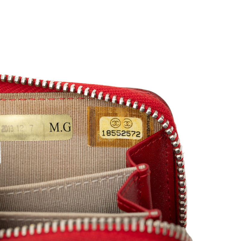 CC Quilted Patent Brilliant Zip Around Coin Pouch - Image 6