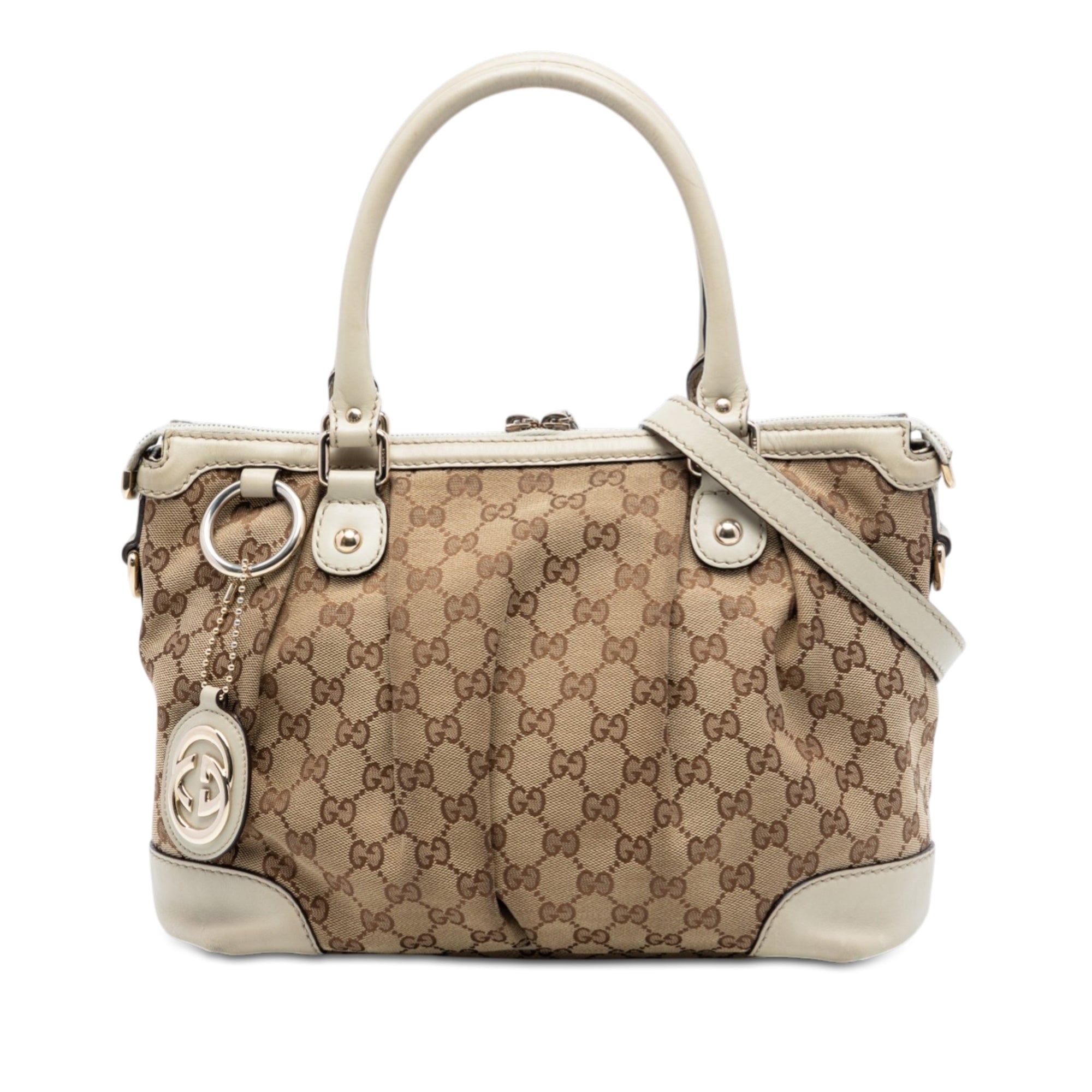 GG Canvas Sukey Satchel - Image 1