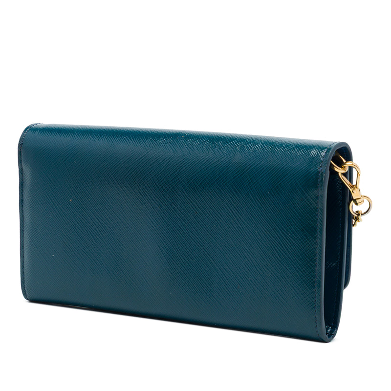 Saffiano Lux Wallet On Chain - Image 2