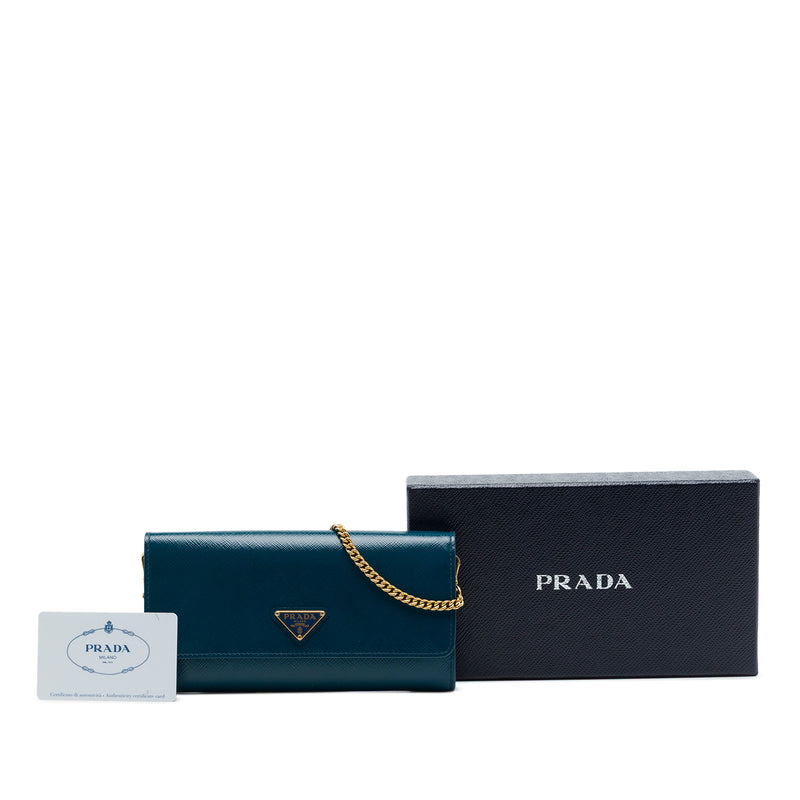 Saffiano Lux Wallet On Chain - Image 7