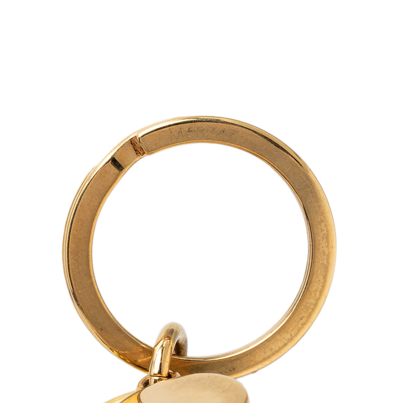 Gold Plated Enamel Logo New Wave Bag Charm and Key Holder - Image 4