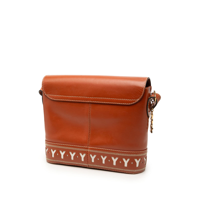 Calfskin Y Cut Out Shoulder Bag - Image 2