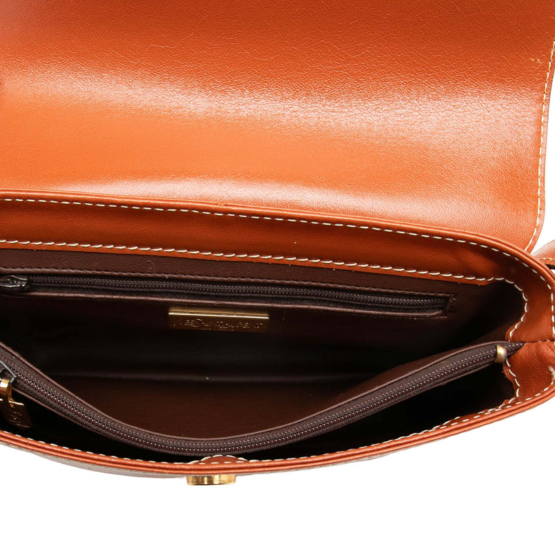 Calfskin Y Cut Out Shoulder Bag - Image 4
