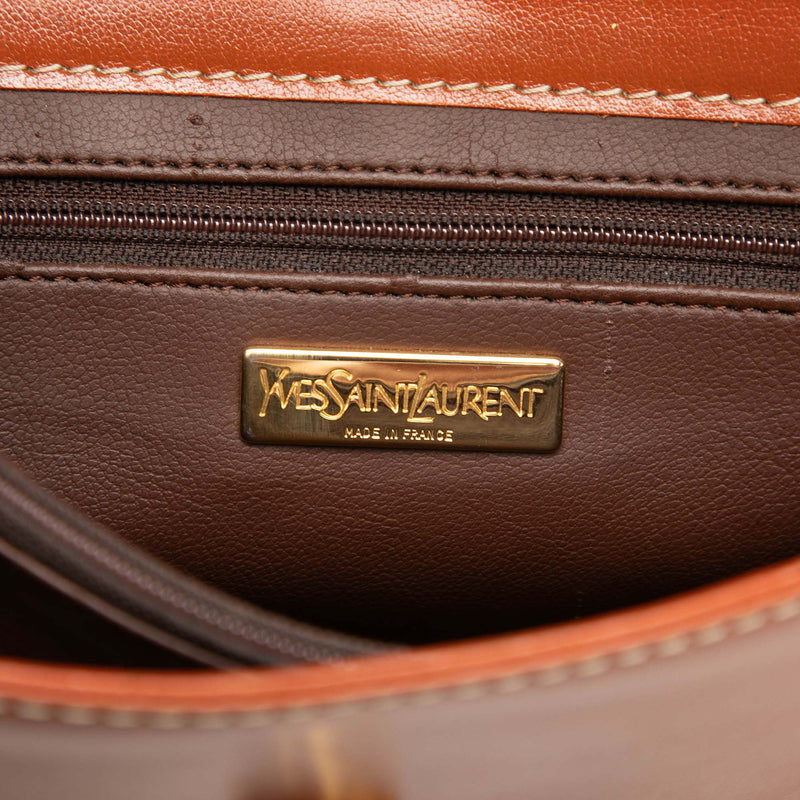 Calfskin Y Cut Out Shoulder Bag - Image 5
