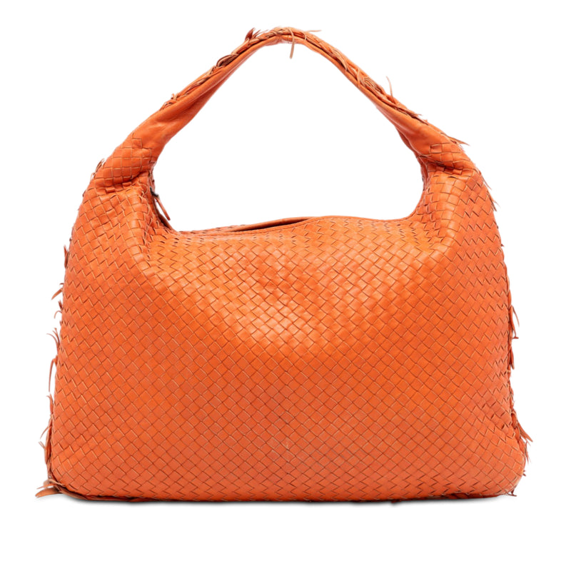 Large Nappa Intrecciato Fuzzy Veneta Hobo