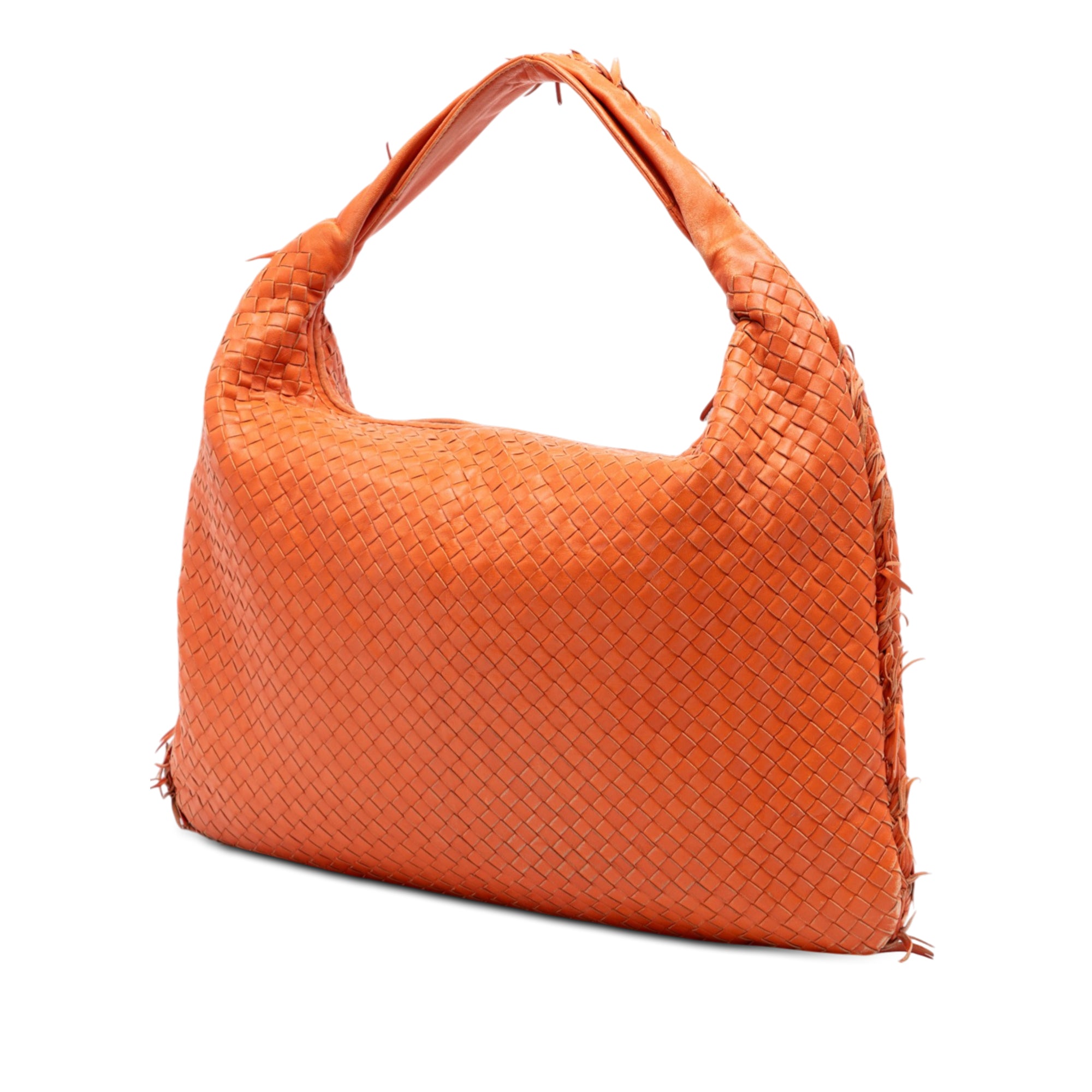 Large Nappa Intrecciato Fuzzy Veneta Hobo - Image 2