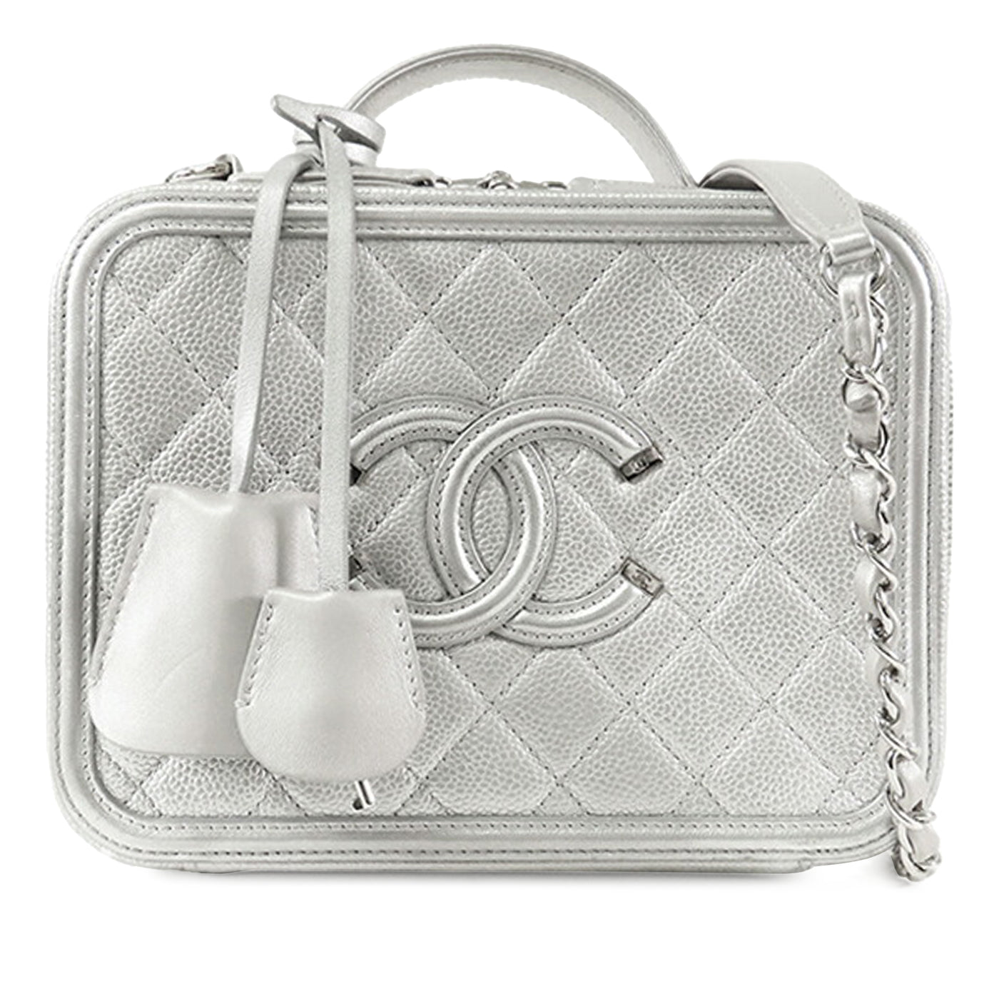 Medium Caviar CC Filigree Vanity Case - Image 1