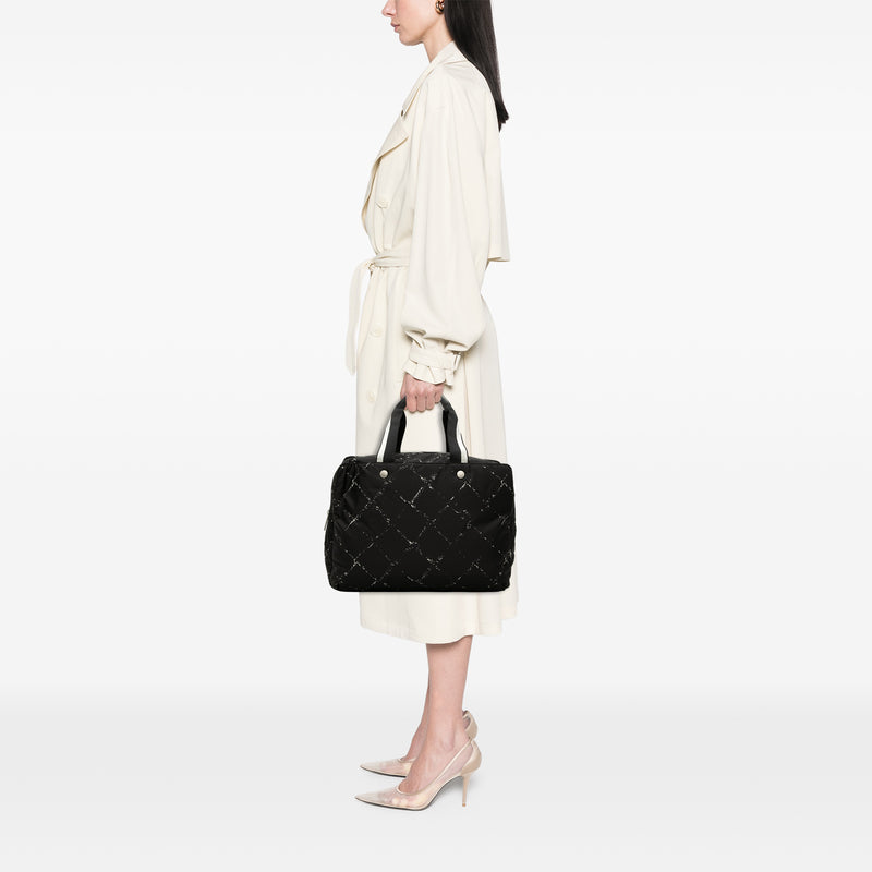 Old Travel Line Nylon Handbag - Image 6